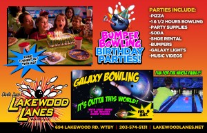 Half Page Birthday / Galaxy Bowling Advertisement